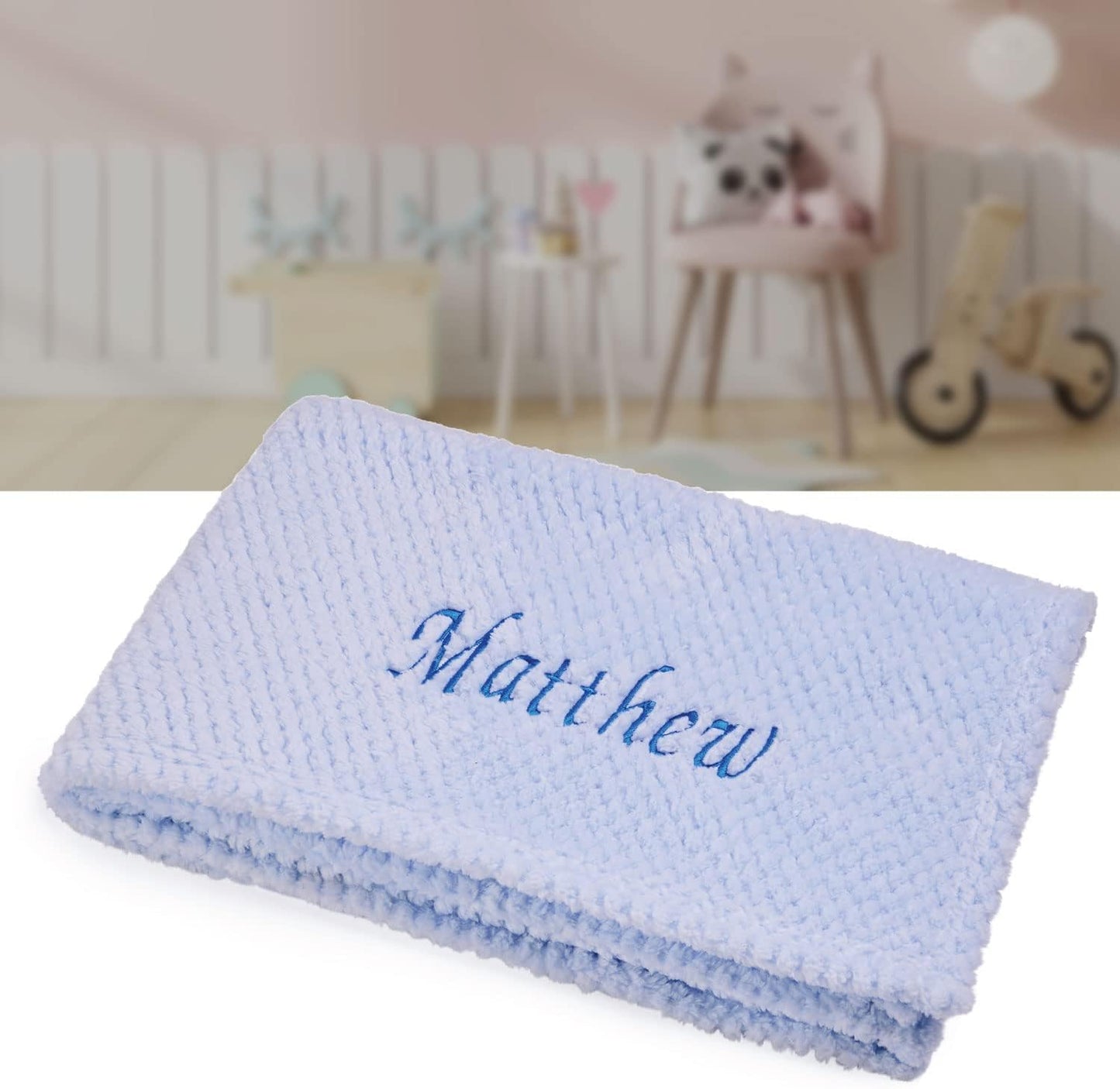 Cobertor de bebê personalizado para recém-nascido – Cobertor macio e fofinho para recém-nascidos – Cobertores personalizados para bebês - 75 cm x 100 cm