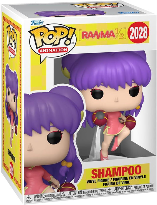 Funko Pop! Animation: R1/2 - Shampoo - Probabilidade de 1/6 para a variante rara de Chase - Ranma 1/2 - Figura colecionável de vinil - Ideia para presente - Produtos oficiais - Brinquedos para crianças e adultos - Fãs de anime