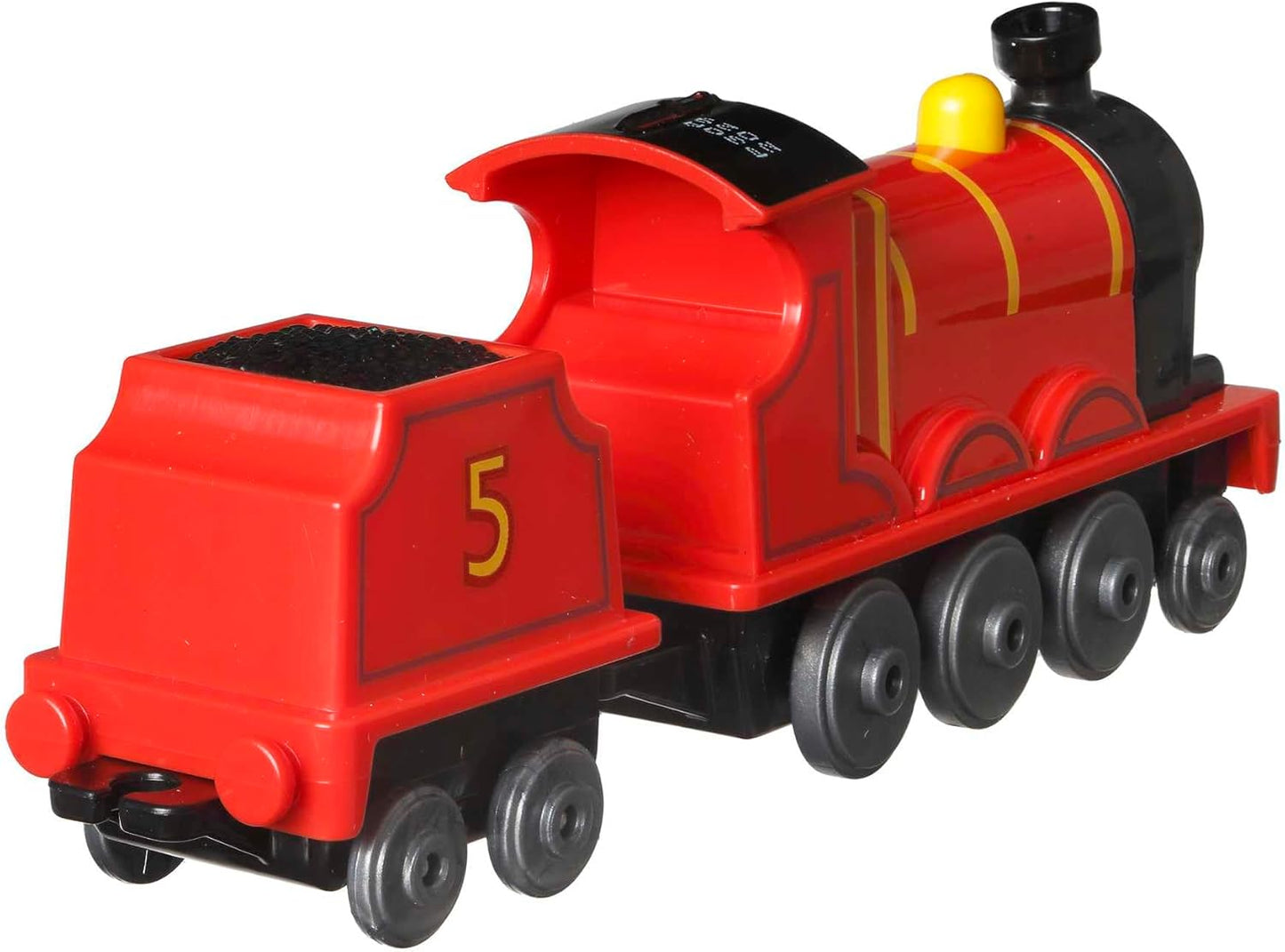 Fisher-Price Trem de brinquedo Thomas & Friends James, de metal fundido, para empurrar, para crianças em idade pré-escolar a partir de 3 anos, HDY62