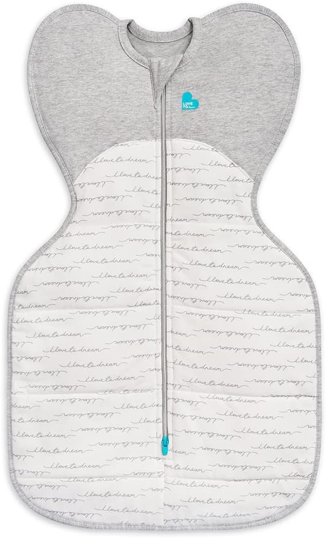 Love To Dream™ Swaddle UP™, Tamanho Pequeno (3,5-6 kg) - Branco | Ajuste perfeito, promove uma rotina de sono saudável | 2,5 Tog, ideal para inverno e outono (16-20 °C) | Algodão lavável à máquina com zíper duplo