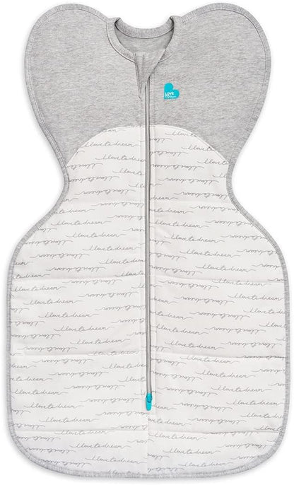 Love To Dream™ Swaddle UP™, Tamanho Pequeno (3,5-6 kg) - Branco | Ajuste perfeito, promove uma rotina de sono saudável | 2,5 Tog, ideal para inverno e outono (16-20 °C) | Algodão lavável à máquina com zíper duplo