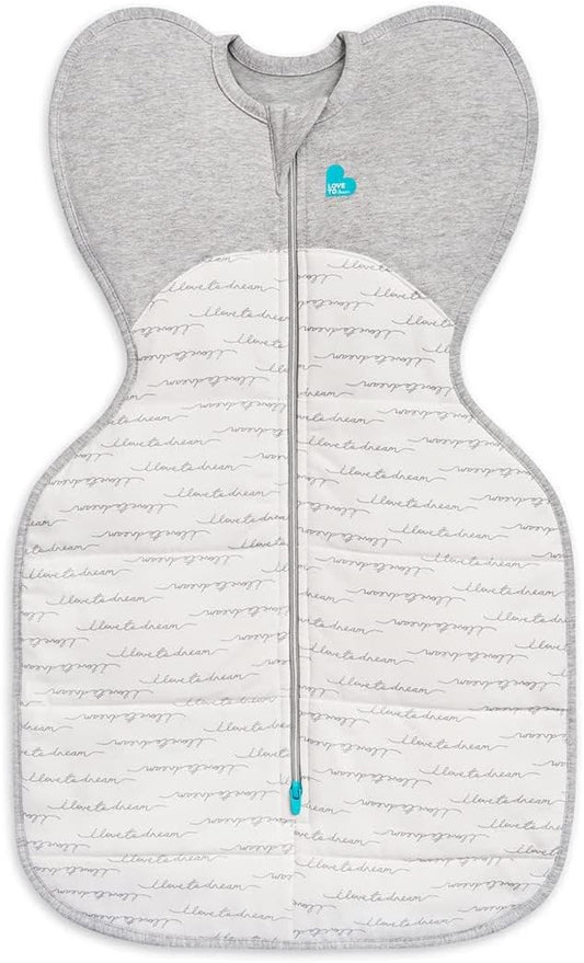 Love To Dream™ Swaddle UP™, Tamanho Pequeno (3,5-6 kg) - Branco | Ajuste perfeito, promove uma rotina de sono saudável | 2,5 Tog, ideal para inverno e outono (16-20 °C) | Algodão lavável à máquina com zíper duplo