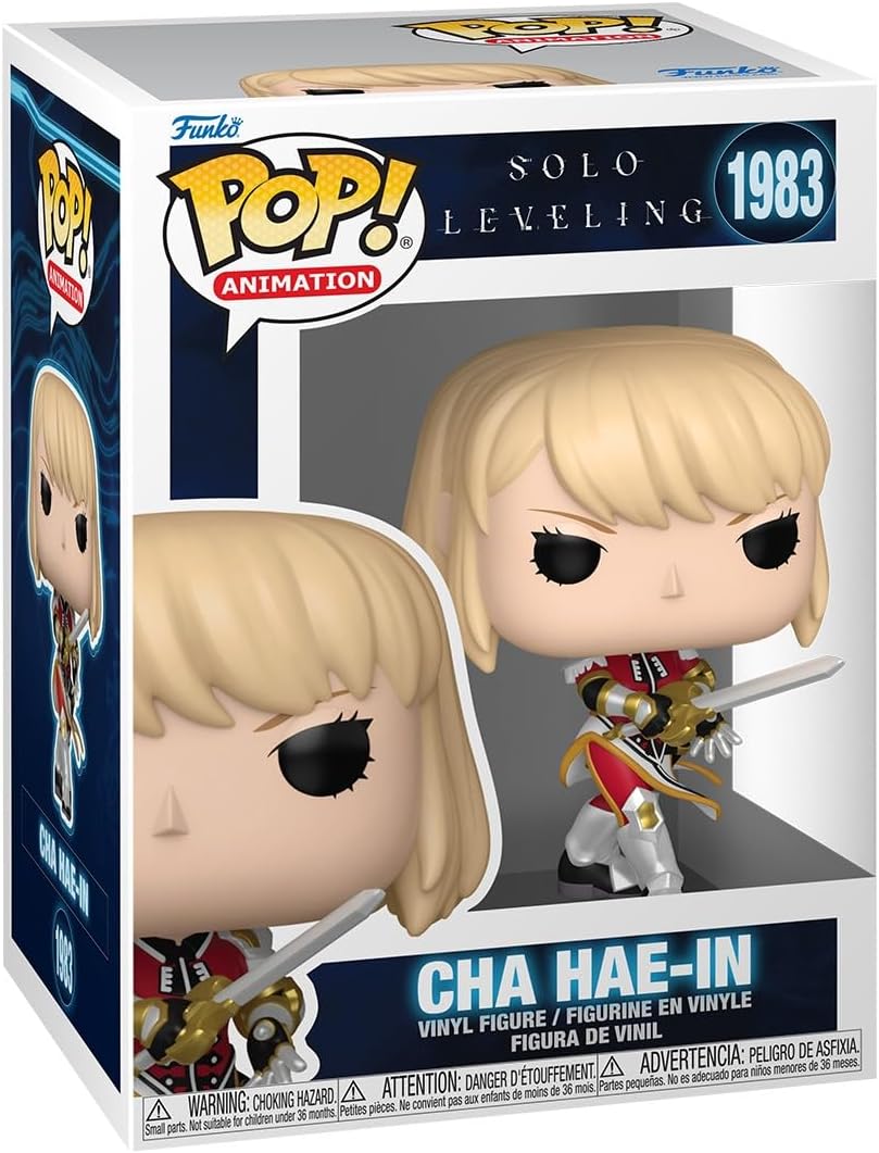 Funko Pop! Animation: Solo Leveling - Cha Hae-In - Figura de vinil colecionável - Ideia para presente - Produtos oficiais - Brinquedos para crianças e adultos - Fãs de anime - Figura modelo para colecionadores e exposição