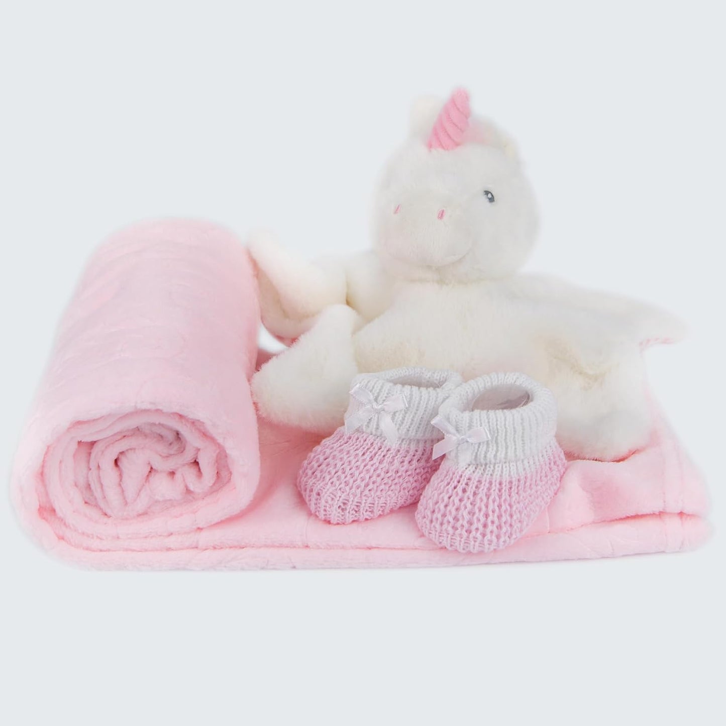 Baby Box Shop - Presentes personalizados para bebês - Cobertor de bebê personalizado e edredom de bebê zebra personalizado com botinhas de algodão cinza e branco, ideais para presentes de batizado