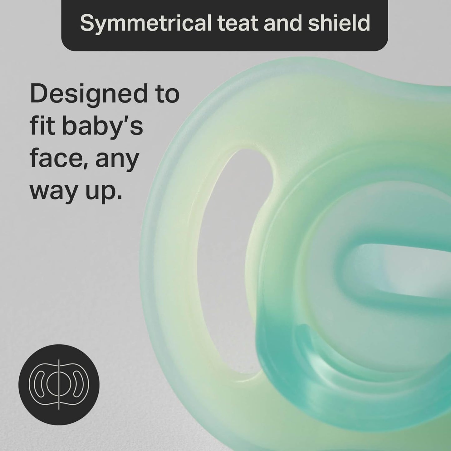 Tommee Tippee Chupetas Ultra-Light StayPut para Dia e Noite, 6-18 meses, Pacote com 4, Chupeta de Silicone de Peça Única, Sensação Macia na Pele