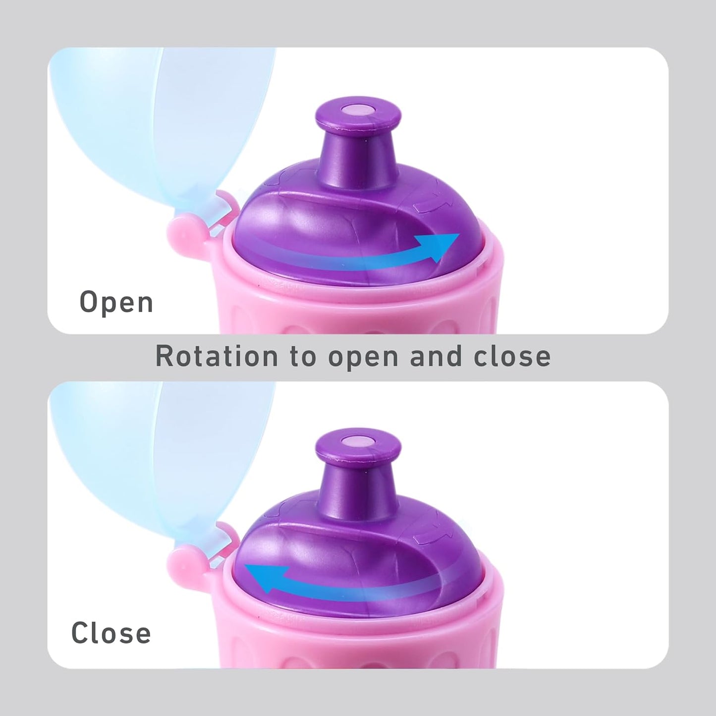 Stor Garrafa de água de 370ml para crianças, ideal para escola, creche e viagens. Feita de material durável, reutilizável e livre de BPA (Gabby's Dollhouse).