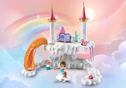 Playmobil 71360 Habitación para Bebé Arcoíris en las Nubes, Mundo Mágico de Cuento de Hadas, Juego de Rol Divertido e Imaginativo, Juegos Adecuados para Niños a Partir de 4 Años