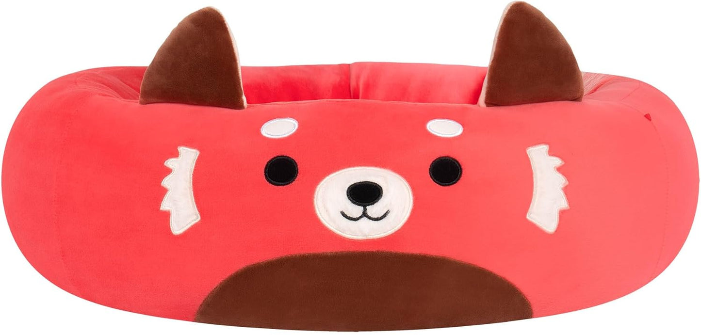 Squishmallows Cama para animais de estimação Original 30 polegadas Cici the Red Panda - Cama grande ultramacia oficial de pelúcia para animais de estimação
