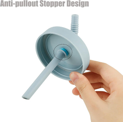 PandaEar Conjunto de 4 copos de vidro para crianças e bebês, copos de vidro estilo Mason Jar de 250ml com capas de silicone e canudos, copos anti-vazamento para smoothies infantis.