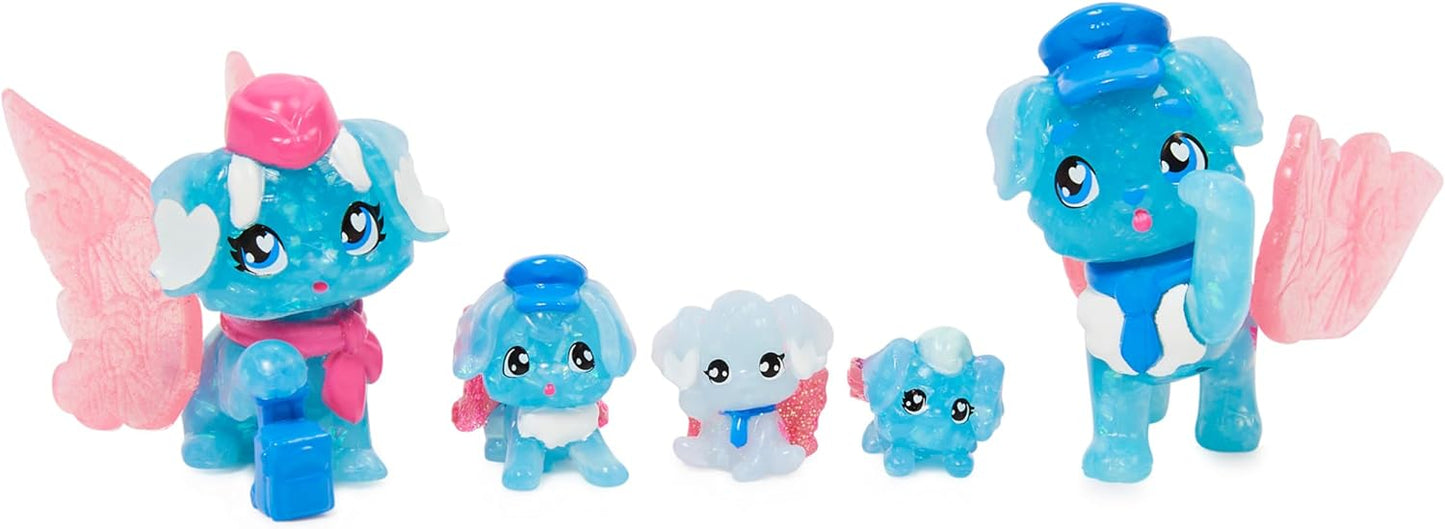 HATCHIMALS  CollEGGtibles, conjunto de jogos domésticos Family Pack com 3 personagens e até 3 bebês surpresa (o estilo pode variar), brinquedos infantis para maiores de 5 anos