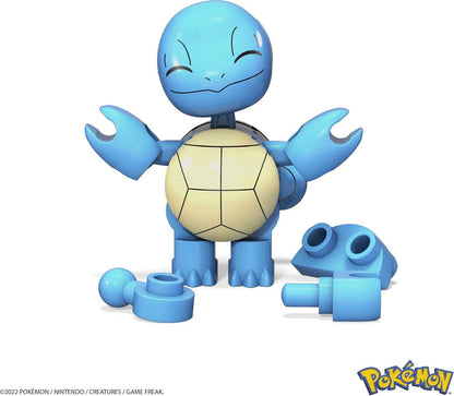 MEGA Conjunto de Montar Construx Pokémon Squirtle – Kit de 17 peças com expositor em formato de Poké Bola – Compatível com outros conjuntos MEGA Construx – Presente para crianças a partir de 6 anos
