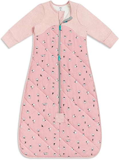 Love To Dream™ Saco de dormir | Cobertor e edredom vestível de manga comprida e leve | 2,5 Tog Ideal para inverno e outono (16–20 °C) | Algodão lavável à máquina e zíper duplo
