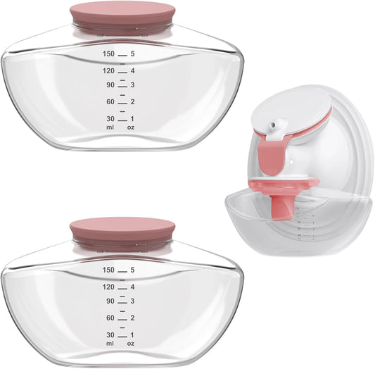 Momcozy M9 Kit de acessórios de reposição para bomba tira-leite , incluindo válvula, diafragma, flange de 24 mm e coletor (2 unidades - frasco vermelho).