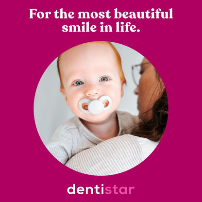 Dentistar Cool Teething Star Teething Baby Toy para bebês de 3 meses ou mais, anel de dentição de silicone macio para dente