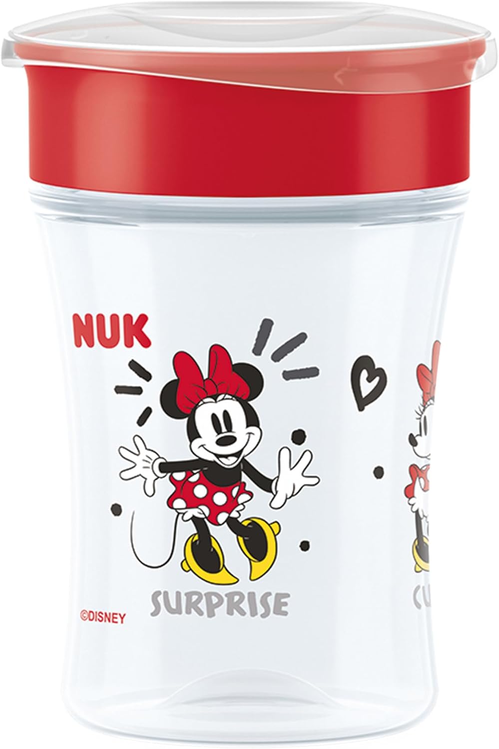 NUK Copo de Treinamento Magic Cup | 8+ meses | 230 ml | Borda 360° antivazamento | Copo para crianças pequenas | Disney Minnie Mouse | 1 unidade