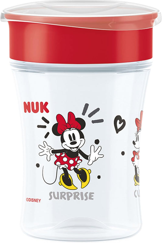 NUK Copo de Treinamento Magic Cup | 8+ meses | 230 ml | Borda 360° antivazamento | Copo para crianças pequenas | Disney Minnie Mouse | 1 unidade