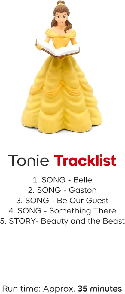 Pacote Toniebox 2 Tonies com 4 Tonies: Disney Frozen Elsa, Disney Frozen 2 Anna, Disney A Bela e a Fera, Disney Enrolados, Nuvem Rosa