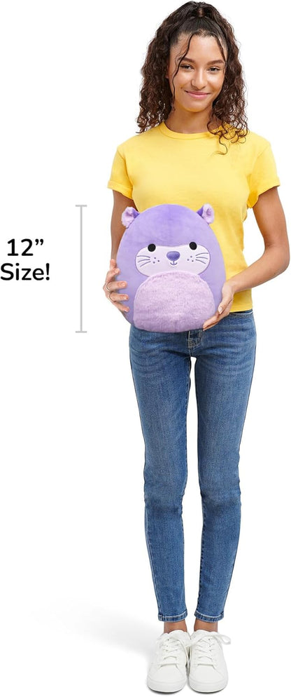 Squishmallows Original de 12 Polegadas Whitty, a Lontra Roxa – Pelúcia Oficial da Jazwares