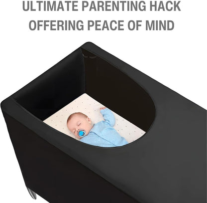 PandaEar Capa de proteção contra opacidade para berço portátil, capa protetora contra opacidade para berço portátil, tenda de proteção contra opacidade respirável e elástica para berço, para uso interno e externo.