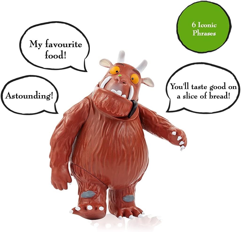 WOW! STUFF: Boneco de Ação Colecionável do Gruffalo Falante | Personagem Articulado Brincando com Sons e Frases | Brinquedos e Presentes Oficiais da Julia Donaldson e Axel Scheffler Books and Films