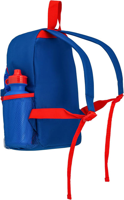 Conjunto Escolar Marvel Homem-Aranha e Seus Incríveis Amigos com Mochila (4 peças) | Inclui Mochila, Lancheira, Garrafa de Água e Estojo | Itens Essenciais para a Volta às Aulas | Bolso Canguru e Bolso Lateral em Tela