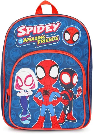 Mochila Infantil do Homem-Aranha e Seus Incríveis Amigos, Mochila Escolar para Meninos e Meninas