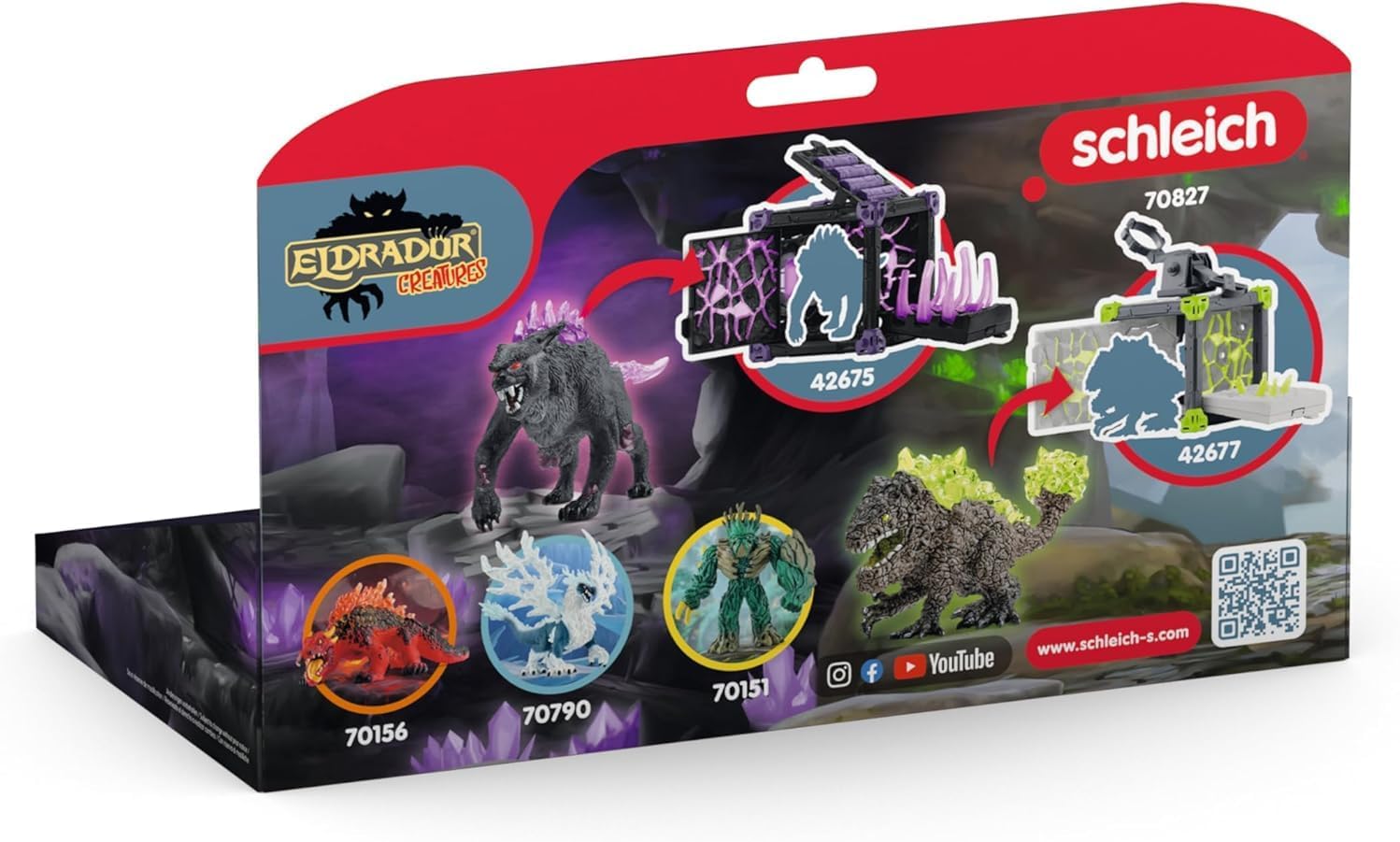 Schleich 70827 Shadow Lynx vs. Rock Crusher, a partir de 7 anos ELDRAD