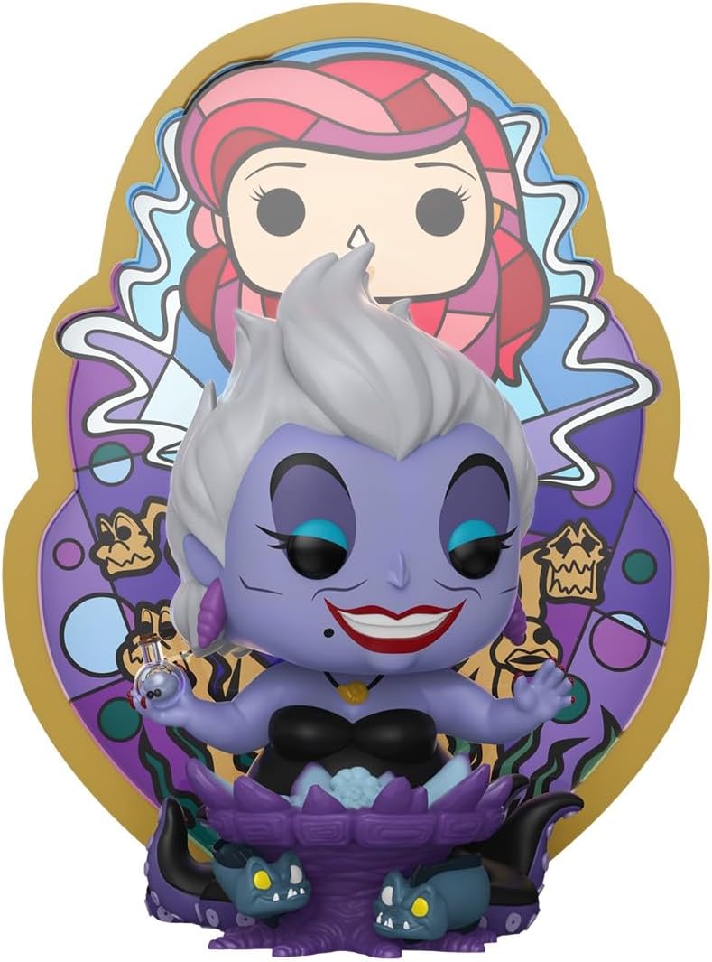 Funko Pop! Deluxe: Pequena Sereia - Úrsula - (Vidro) - Figura de vinil colecionável - Ideia para presente - Produtos oficiais - Brinquedos para crianças e adultos - Fãs de terror - Figura modelo para colecionadores e exposição