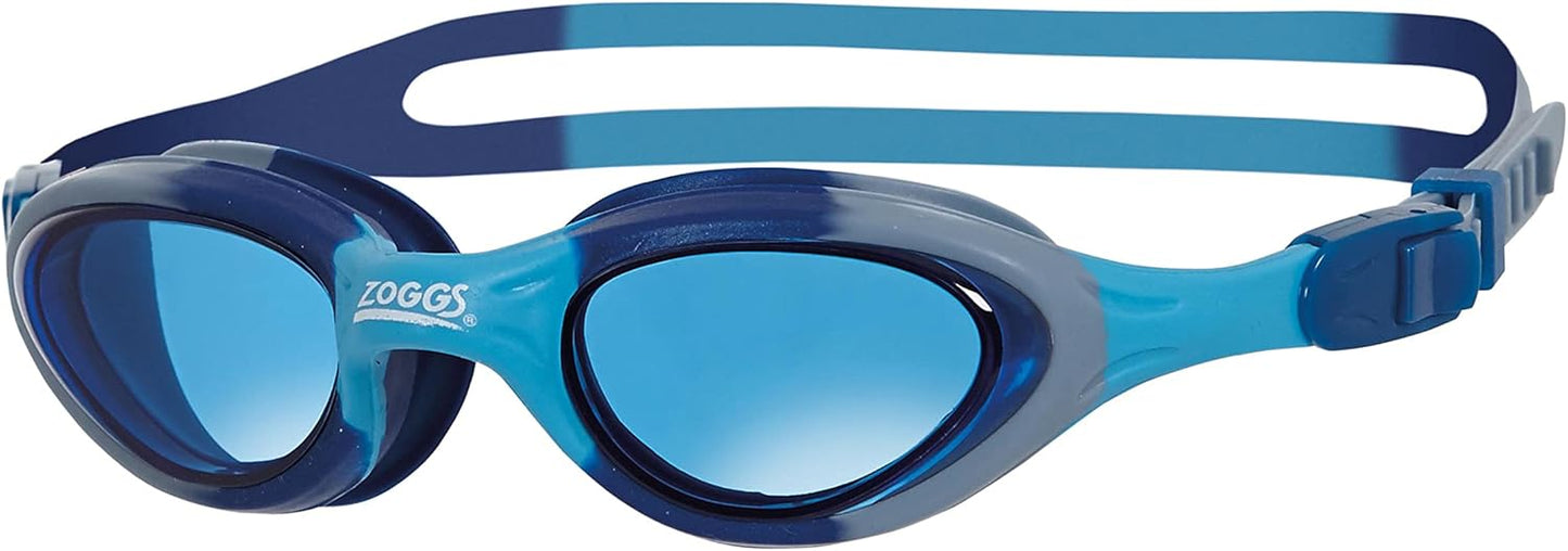 Zoggs Super Seal Gafas de natación para niños, gafas de natación con protección UV, ajuste rápido y correa cómoda dividida, lentes transparentes para gafas de natación sin niebla, gafas Zoggs para niños de 6 a 14 años