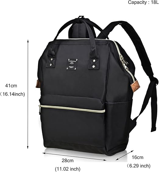 Bebamour Mochila casual para laptop, mochila para laptop feminina e masculina de 15,6 polegadas, mochila escolar à prova d'água para viagens/negócios/faculdade/computador