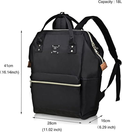 Bebamour Mochila casual para laptop, mochila para laptop feminina e masculina de 15,6 polegadas, mochila escolar à prova d'água para viagens/negócios/faculdade/computador