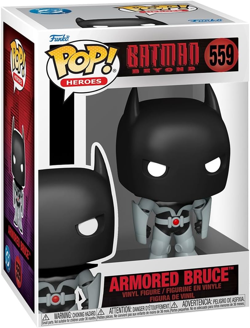 Funko Pop! Heroes: Batman Beyond - Bruce Wayne com armadura - DC Comics - Figura de vinil colecionável - Ideia para presente - Produtos oficiais - Brinquedos para crianças e adultos - Fãs de quadrinhos