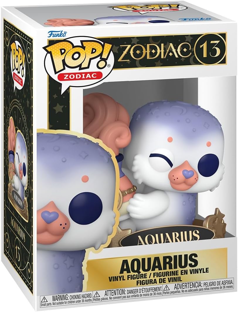 Funko Pop! Zodíaco: Aquário - (Janeiro) Figura de vinil colecionável - Ideia para presente - Produtos oficiais - Brinquedos para fãs de crianças e adultos - Figura modelo para colecionadores e exposição