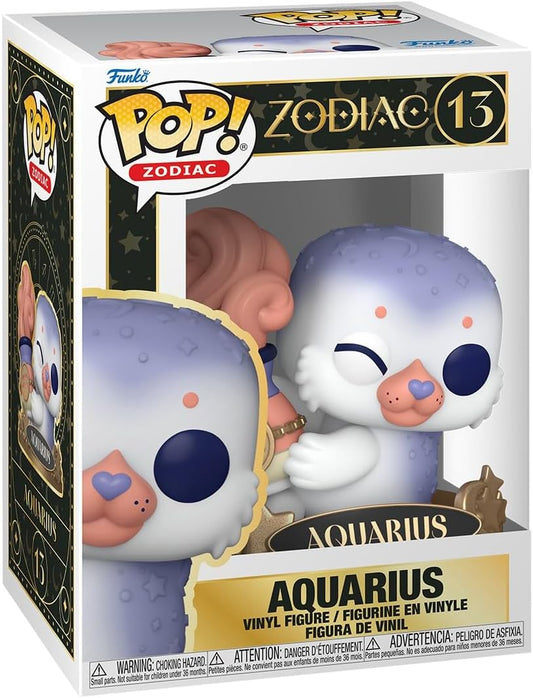Funko Pop! Zodíaco: Aquário - (Janeiro) Figura de vinil colecionável - Ideia para presente - Produtos oficiais - Brinquedos para fãs de crianças e adultos - Figura modelo para colecionadores e exposição