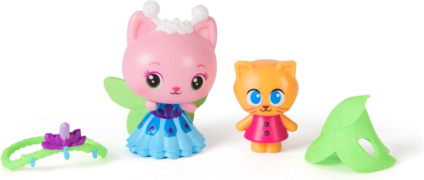 Gabby's Dollhouse: O Filme, Rainha Gatinha Fada e Gatinho Gnomo, Figuras de Brinquedo com 2 Acessórios, Brinquedos Infantis para Meninas e Meninos a partir de 3 Anos