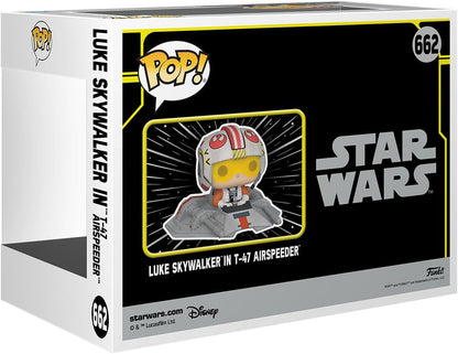 Funko POP! Rides: Star Wars - Luke no T-47 Airspeeder - Exclusivo da Amazon - Figura de vinil colecionável - Ideia de presente - Produtos oficiais - Brinquedos para crianças e adultos - Fãs de cinema