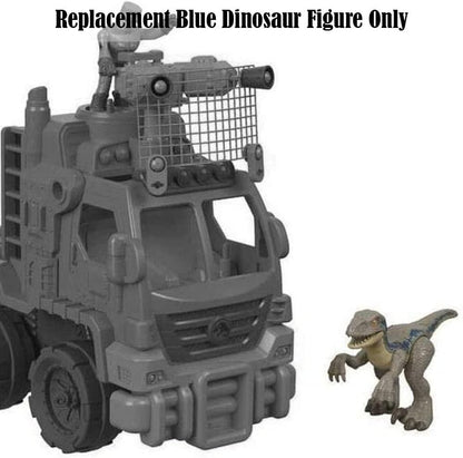 Imaginext Peça de reposição para o caminhão de transporte de dinossauros Jurassic World da Fisher-Price - FMX87 - Figura de dinossauro azul