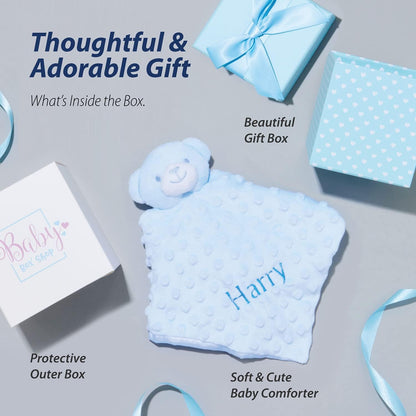 Presentes personalizados para bebês meninos - Edredom personalizado para bebês, Presentes para bebês recém-nascidos, Presentes personalizados para bebês meninos, Brinquedo para bebês meninos, Presente para recém-nascidos