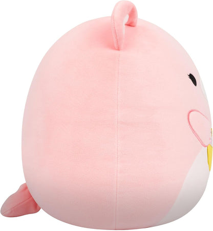 Squishmallows Original de 12 Polegadas – Urso Hominy Segurando uma Tigela de Cereal – Pelúcia Oficial da Jazwares
