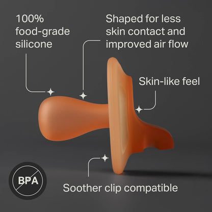 Tommee Tippee Chupetas Ultra-Light StayPut para Dia e Noite, 6-18 meses, Pacote com 4, Chupeta de Silicone de Peça Única, Sensação Macia na Pele