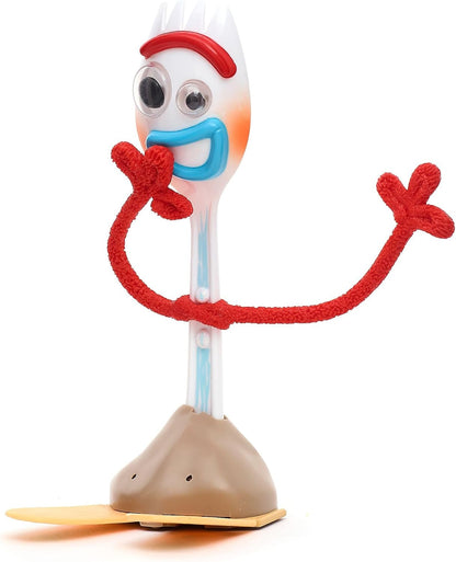 Disney Boneco de ação interativo e falante Forky, oficial da Store, do filme Toy Story da Pixar, 18 cm/7 polegadas, com mais de 15 frases em inglês, interage com outros personagens, para crianças a partir de 3 anos.