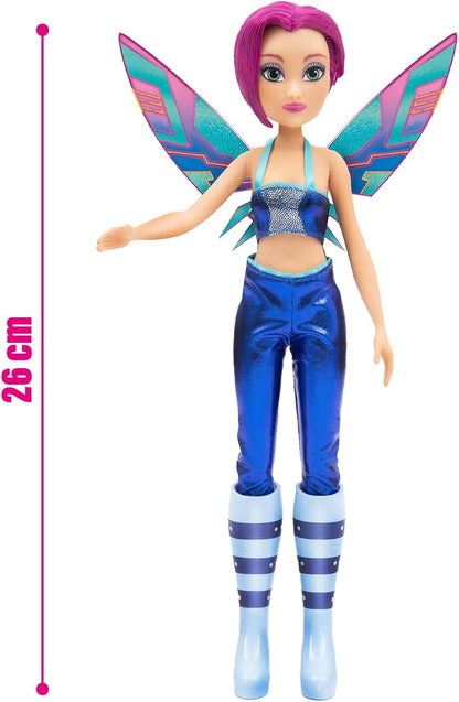 Winx Boneca Fada – Tecna com Asas Brilhantes e Articulações – Acessórios de Fada Removíveis – Visual de Transformação Inspirado em Tecnologia – Brinquedo Oficial do Clube Winx para Meninas – A partir de 4 Anos