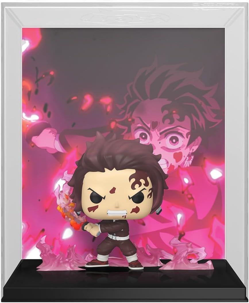 Funko Pop!: 2047 Demon Slayer - Tanjiro Capa do jogo - Figura colecionável de vinil - Ideia para presente - Produtos oficiais - Brinquedos para crianças e adultos - Fãs de anime - Figura modelo para colecionadores e exposição