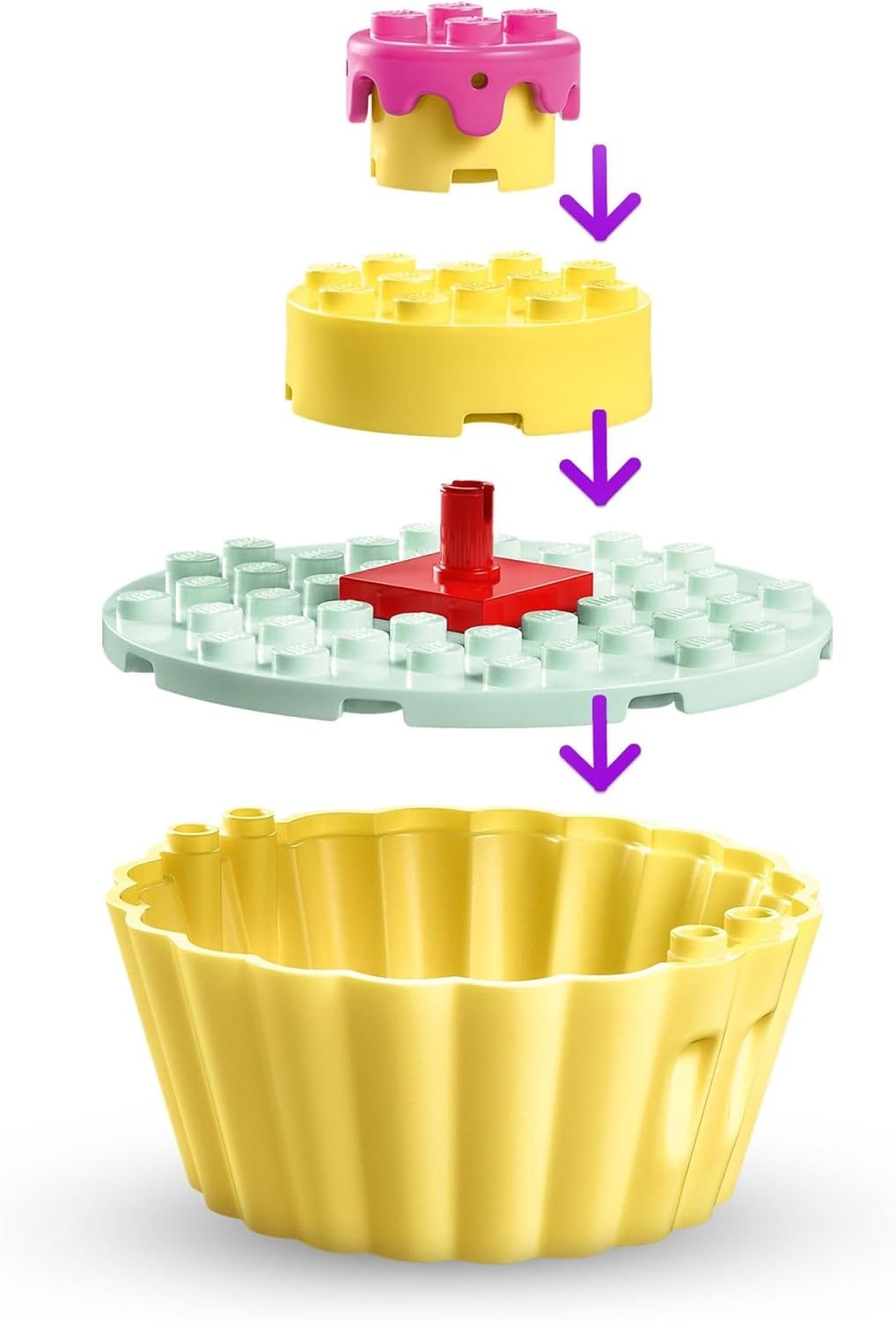 LEGO Gabby's Dollhouse Conjunto de Brinquedo de Construção Bakey with Cakey Fun 10785 para Fãs da Série de Animação DreamWorks, Cozinha de Faz de Conta, Forno e Cupcake Gigante para Decorar, Presente para Crianças a partir de 4 Anos