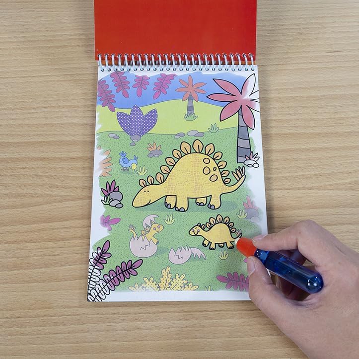 Galt Toys, Water Magic - Dinossauros, Livros de colorir para crianças a partir de 3 anos