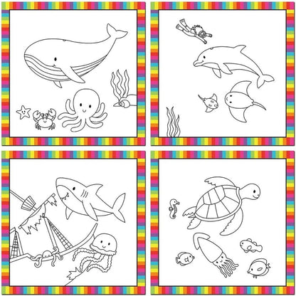 Galt Toys, First Water Magic - Baby Ocean, livro de colorir para crianças, a partir de 18 meses, 18 x 18 cm