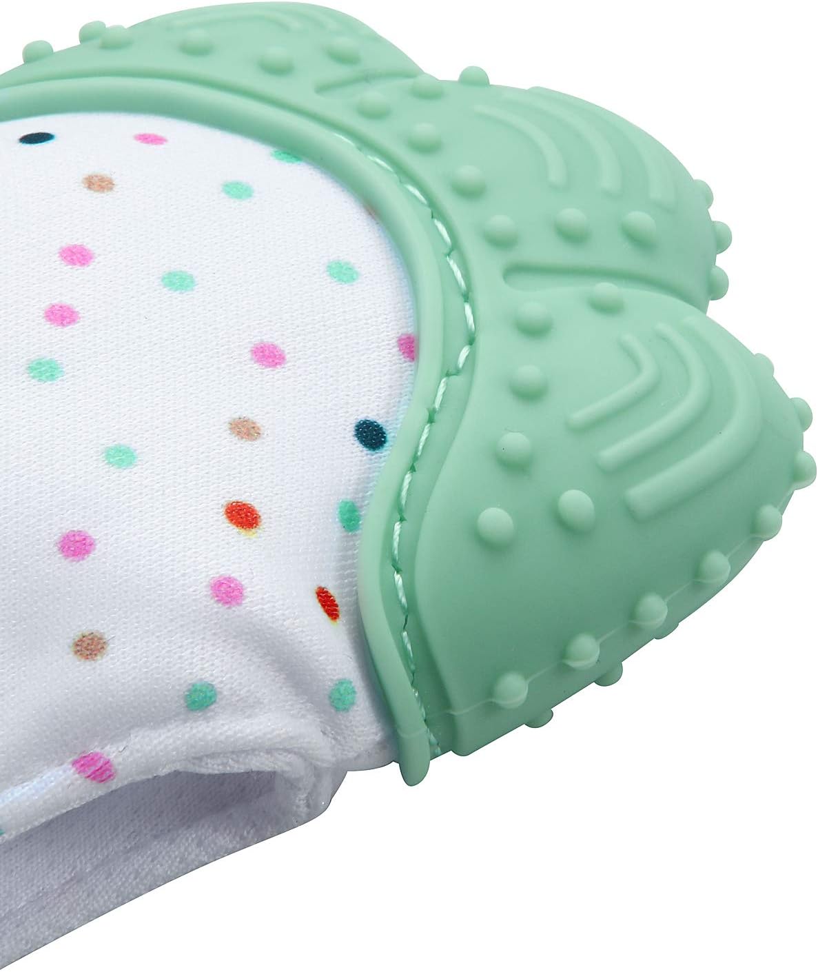 PandaEar Luvas de dentição para bebês - Pacote com 2 luvas para aliviar a dor, proteger e estimular a dentição de bebês a partir de 3 meses.