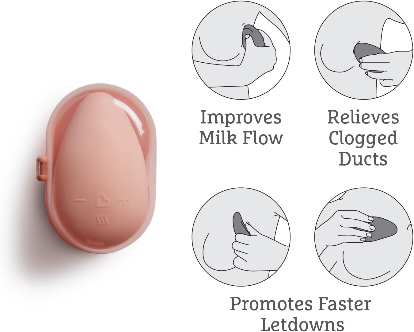 Munchkin Bomba tira-leite de silicone | Bomba manual para amamentação com capacidade para até 120 ml de leite | Design ergonômico e fácil de usar | Artigos essenciais para amamentação e bebê