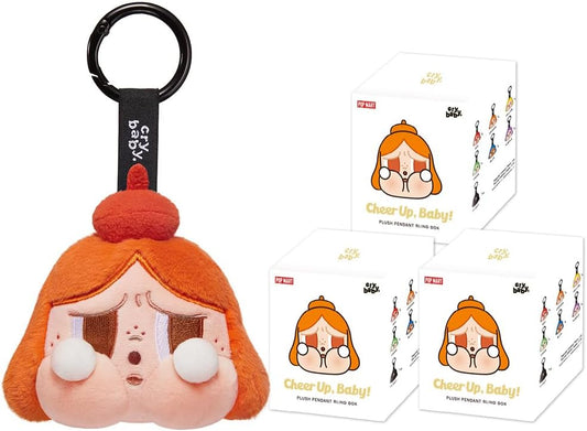 POP MART CRYBABY CHEER UP, BABY! SERIES - Bonecos de pelúcia da série 3 caixas de 2,5 polegadas, personagem articulado, design premium, presentes para fãs - boneco de ação colecionável favorito