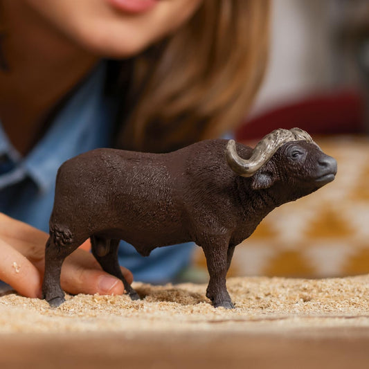 Schleich 14872 WILD LIFE Estatueta de búfalo africano para maiores de 3 anos, preta